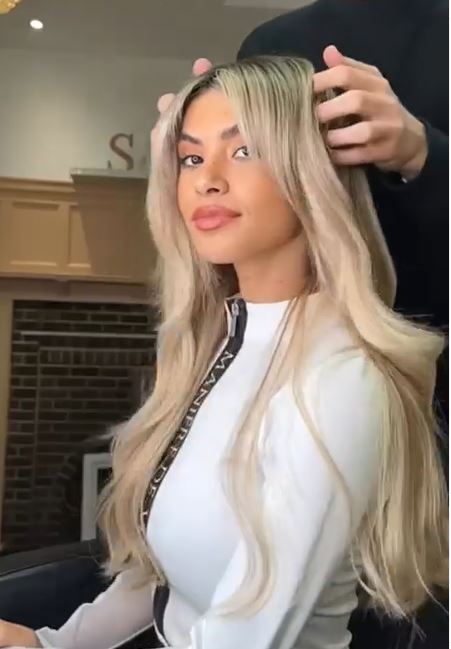 Love Island bombshell looks worlds away from the villa after long blonde hair transformation