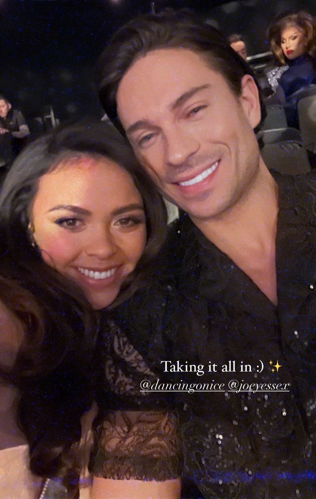 Dancing on Ice’s Joey Essex shares loved-up photo with Vanessa Bauer ahead of semi-final