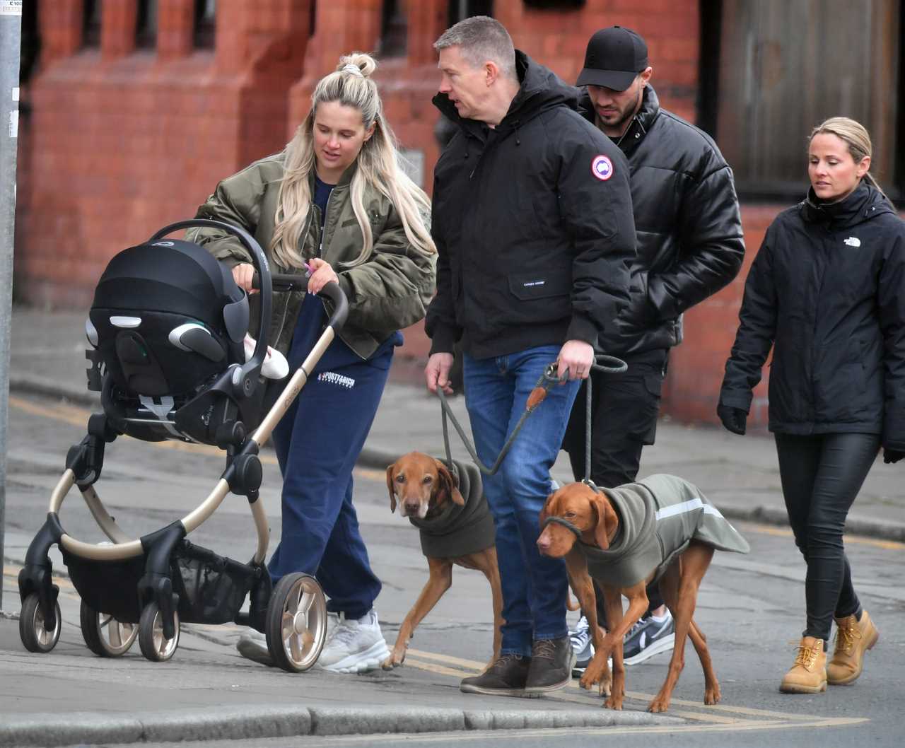 Molly-Mae Hague looks glam with Tommy Fury as they head out with six week old daughter Bambi