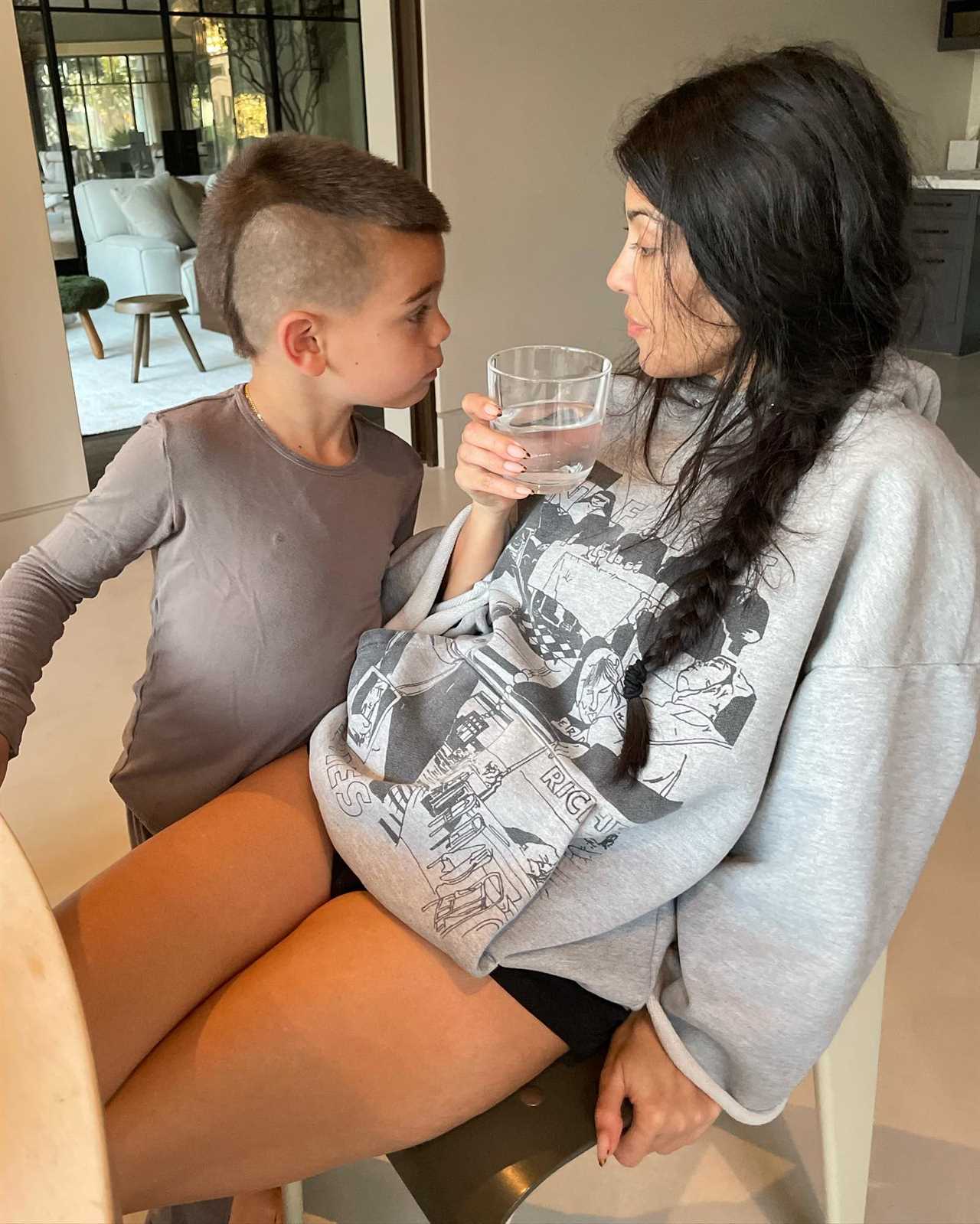 Kourtney Kardashian slammed for ‘deplorable’ treatment of son Reign, 8, in new pics after revealing his hair makeover