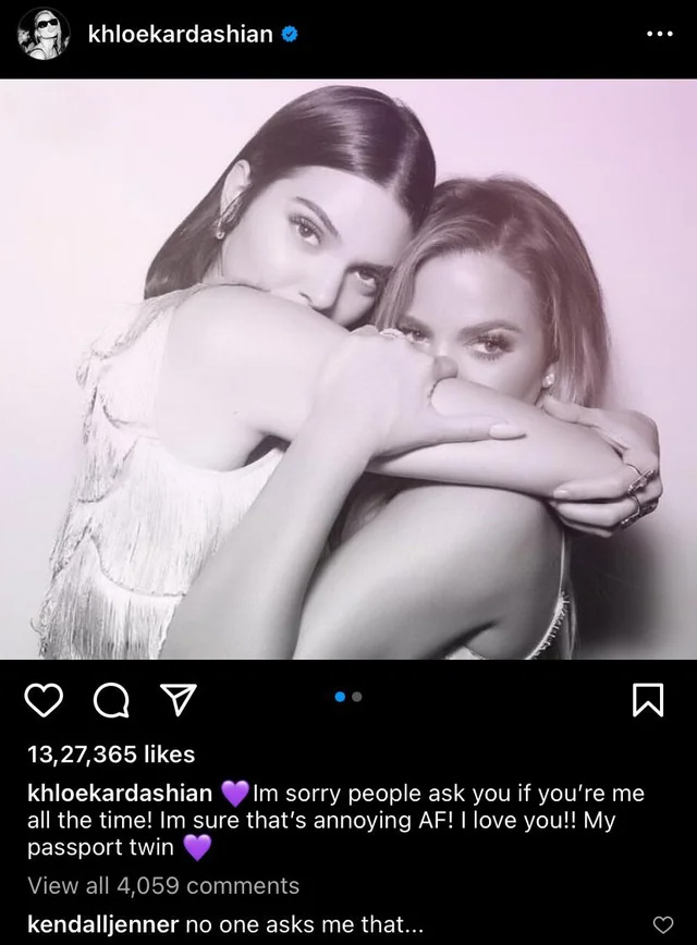 Kendall Jenner shocks fans by dragging sister Khloe Kardashian in savage post