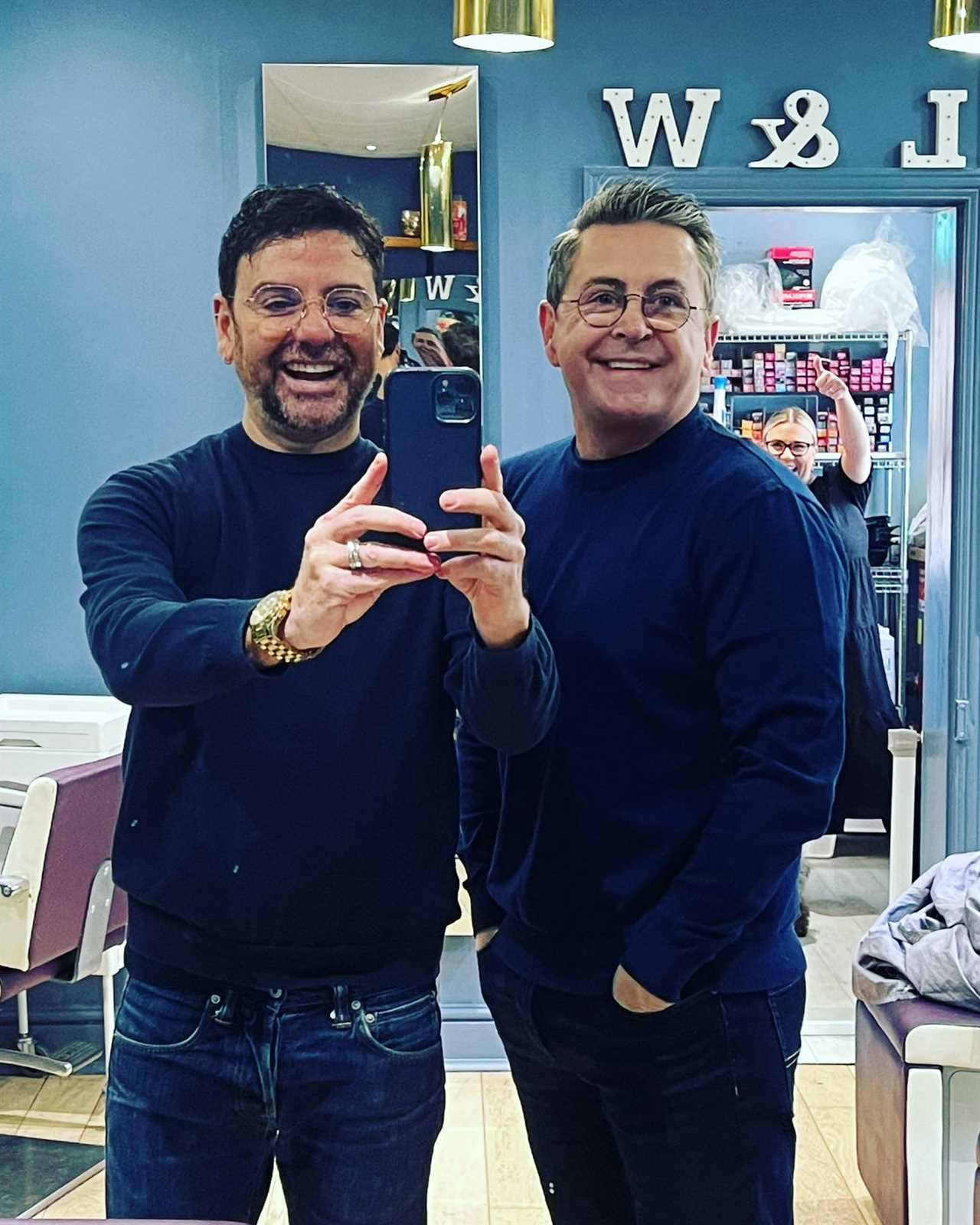 Gogglebox stars look worlds away from the sofa as they pose for mirror selfie at ‘normal job’