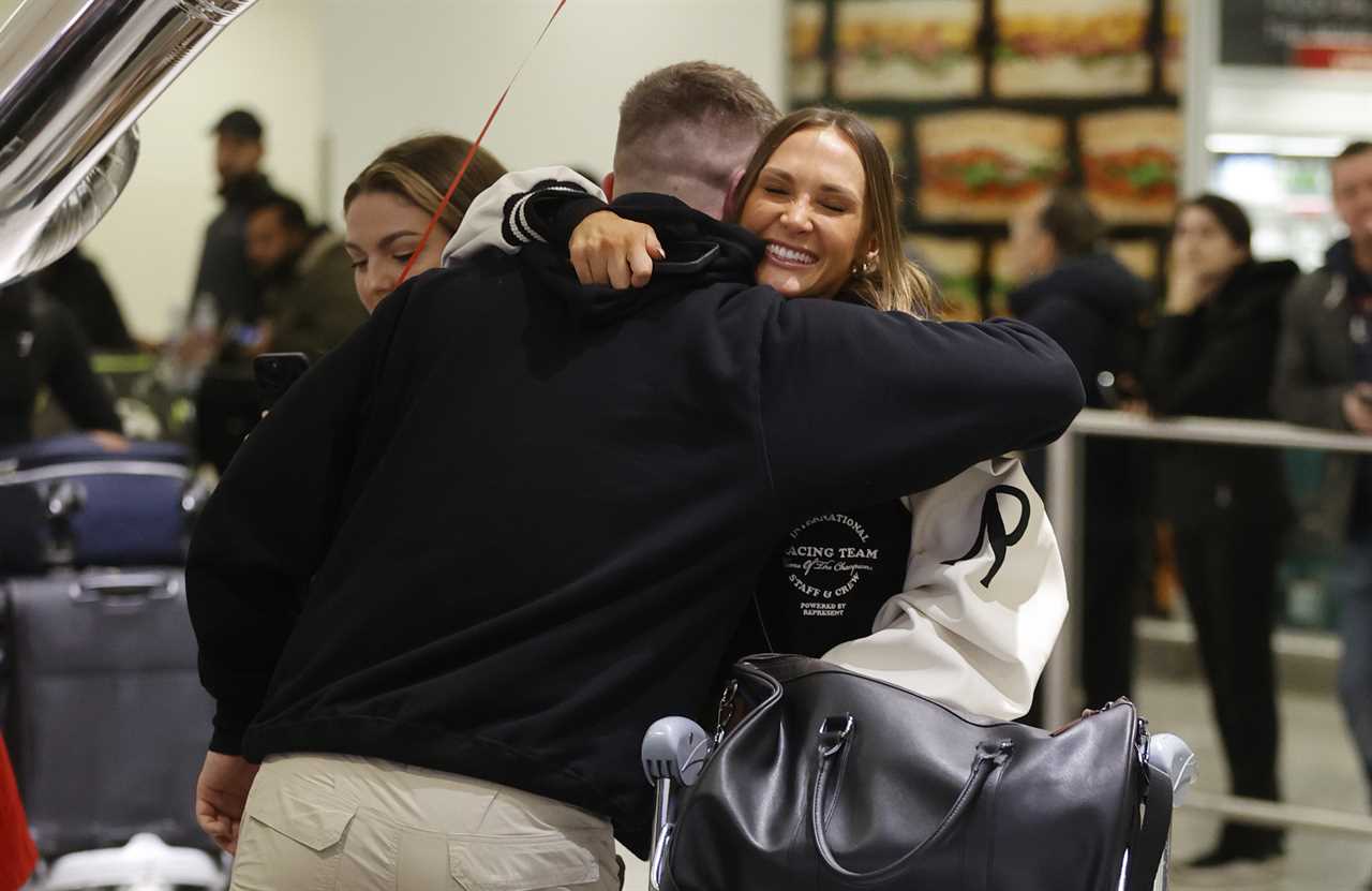 Dumped Love Islanders Will, Jessie, Casey and Rosie mobbed by fans as they arrive back in the UK after missing final