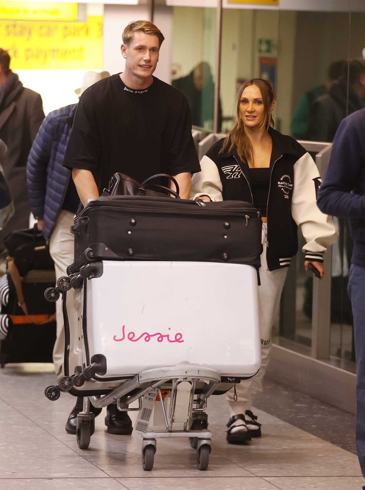 Dumped Love Islanders Will, Jessie, Casey and Rosie mobbed by fans as they arrive back in the UK after missing final