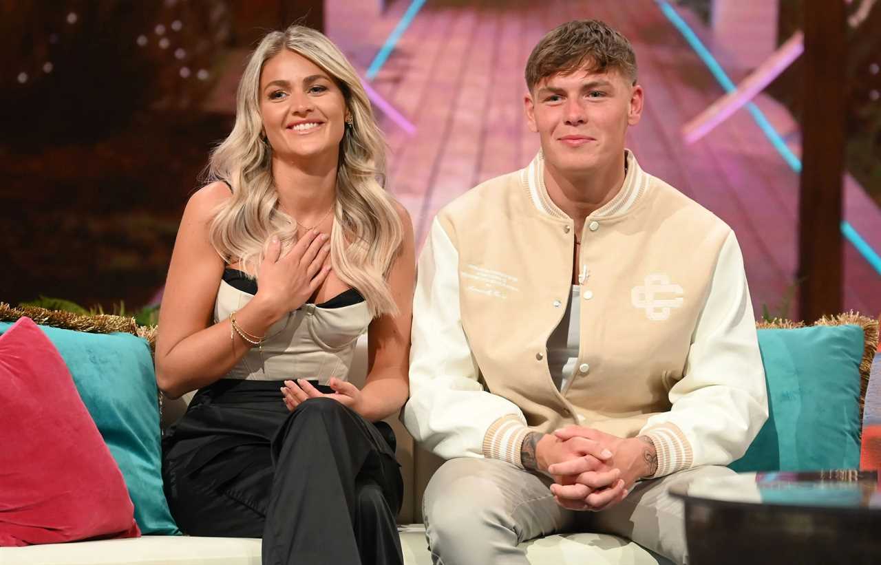 Dumped Love Island star Claudia Fogarty cosies up to villa bombshell as she calls him her ‘date’ during final