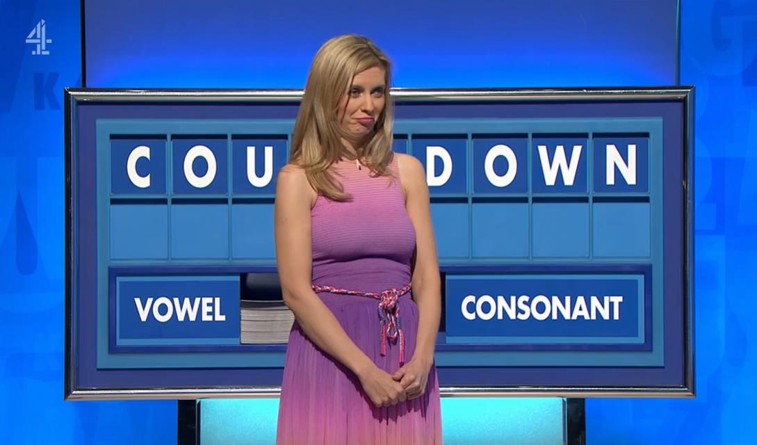 Countdown’s Colin Murray distracted by Rachel Riley’s ‘hippy’ dress – and she’s not impressed