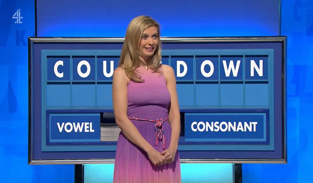 Countdown’s Colin Murray distracted by Rachel Riley’s ‘hippy’ dress – and she’s not impressed