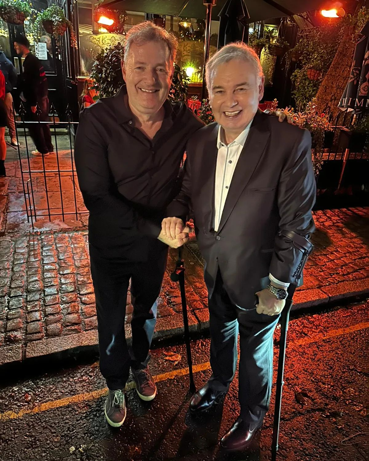 Eamonn Holmes learns to walk again using a harness as he undergoes gruelling physio in ‘nightmare’ health battle