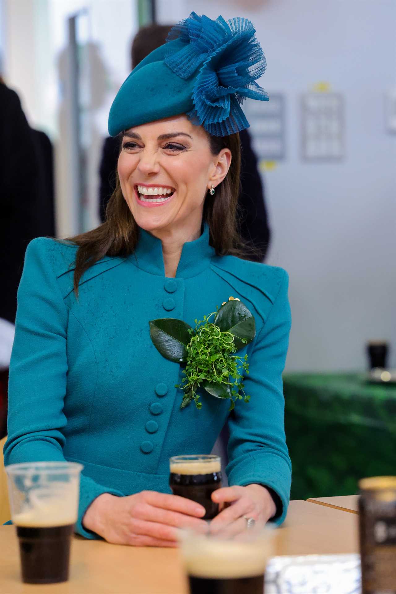 Prince William and Kate raise glass of Guinness as they toast St Patrick’s Day with Irish Guards