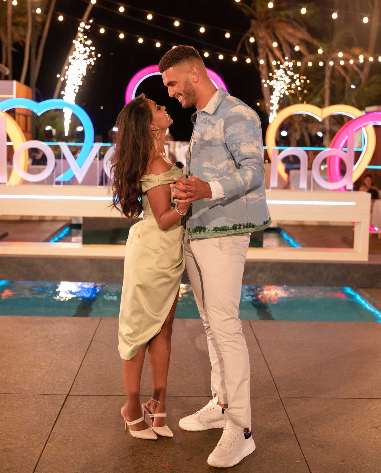 Inside Love Island winners Sanam and Kai’s huge welcome home party as loved-up pair celebrate £50k win