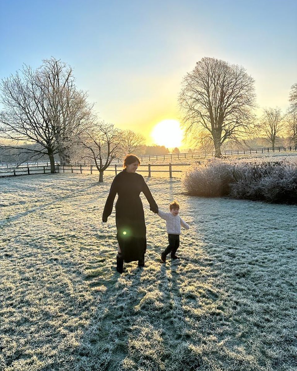 Pregnant Princess Eugenie shares adorable photo holding two-year-old son August’s hand in honour of Mother’s Day