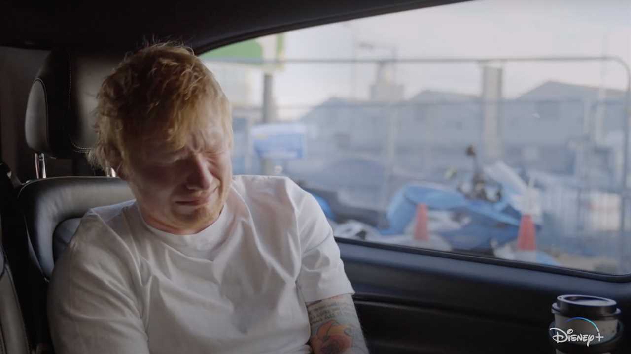 Ed Sheeran breaks down in tears and shares unseen videos of wife and two kids in first look at new documentary