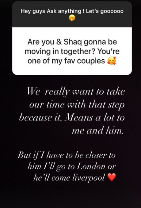 Love Island’s Tanya reveals major relationship update with Shaq after fans claim they’re next to split