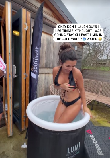 Love Island’s Ekin-Su strips to bikini before screaming and grabbing her boobs at boot camp