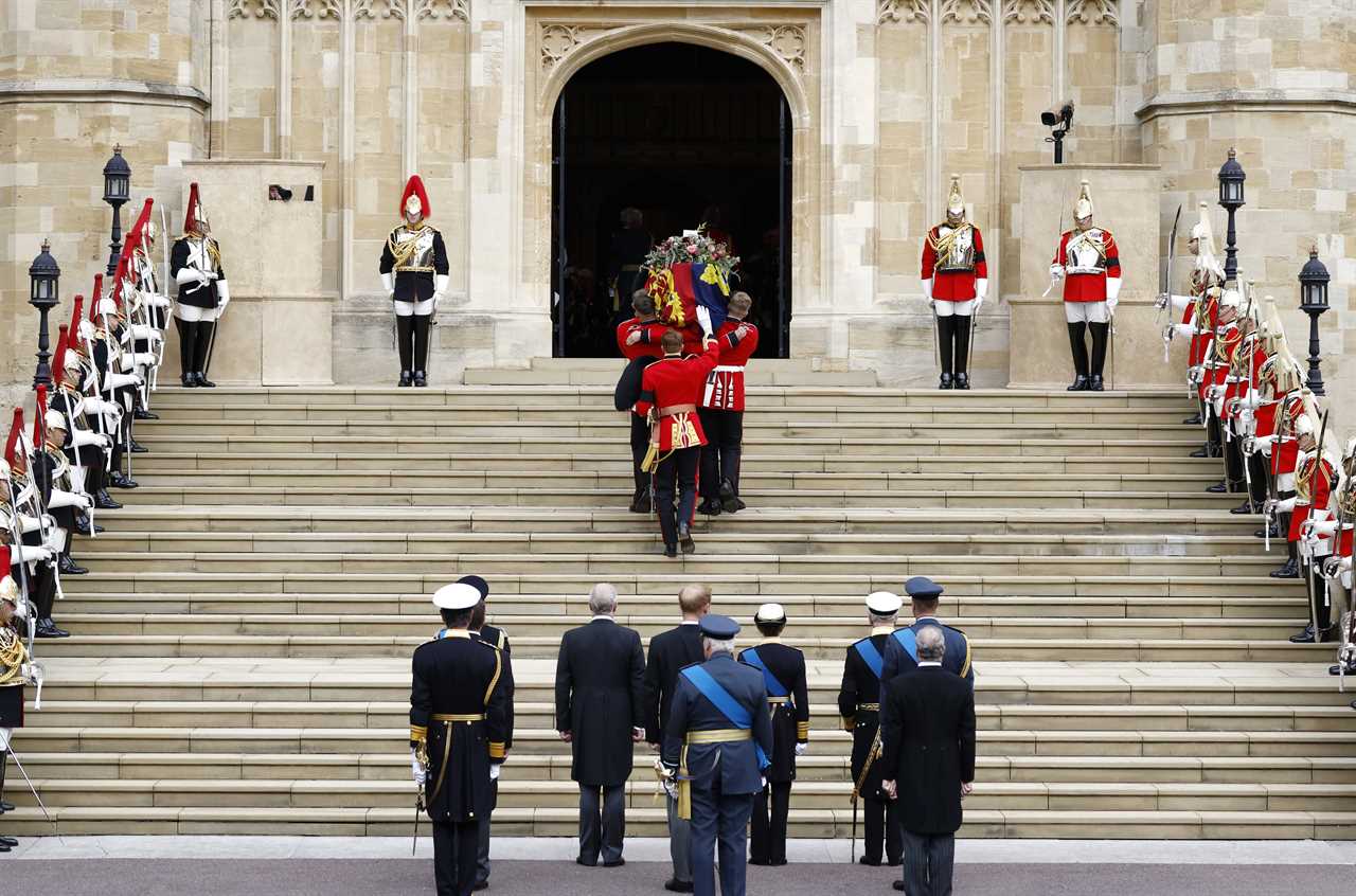 The Queen’s heroic pall bearers honoured with gong for carrying late monarch’s coffin
