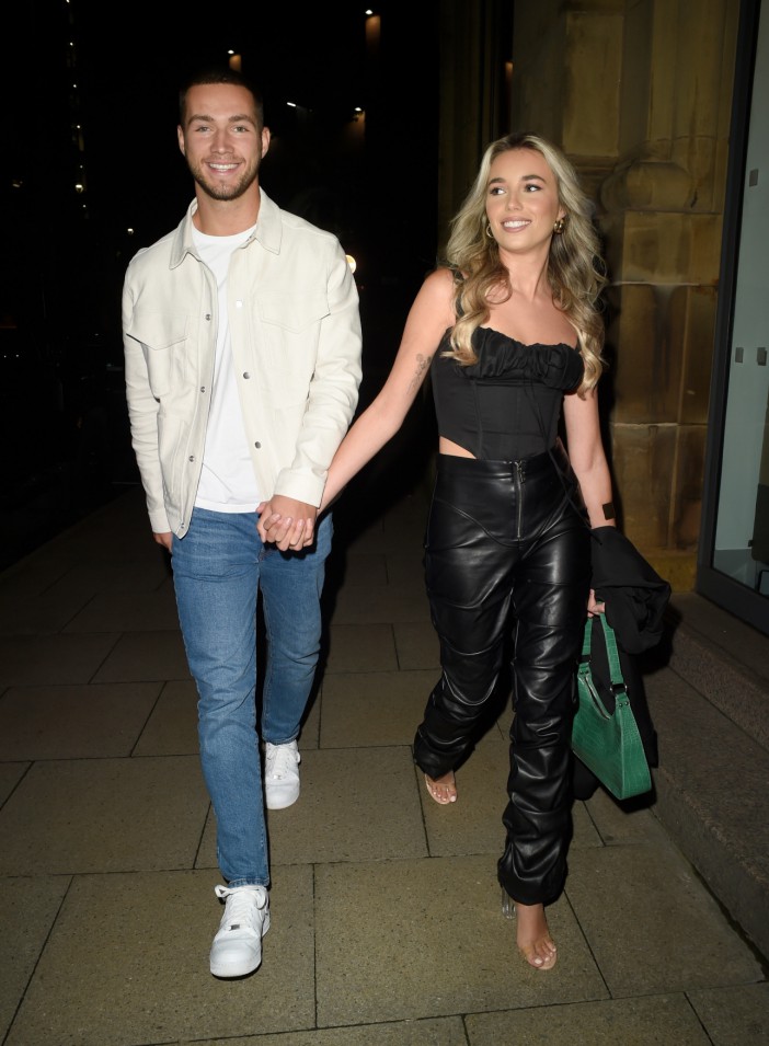 Love Island’s Ron and Lana put on a united display on date night in Manchester despite rumours they are on the rocks