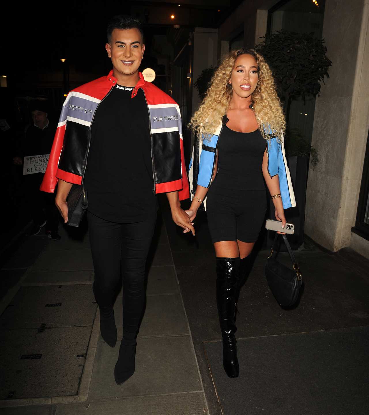 Towie star Dani Imbert takes a tumble outside London nightclub after twerking with pal