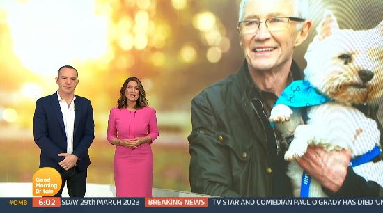 Emotional Susanna Reid and Martin Lewis pay tribute to Paul O’Grady after his tragic death