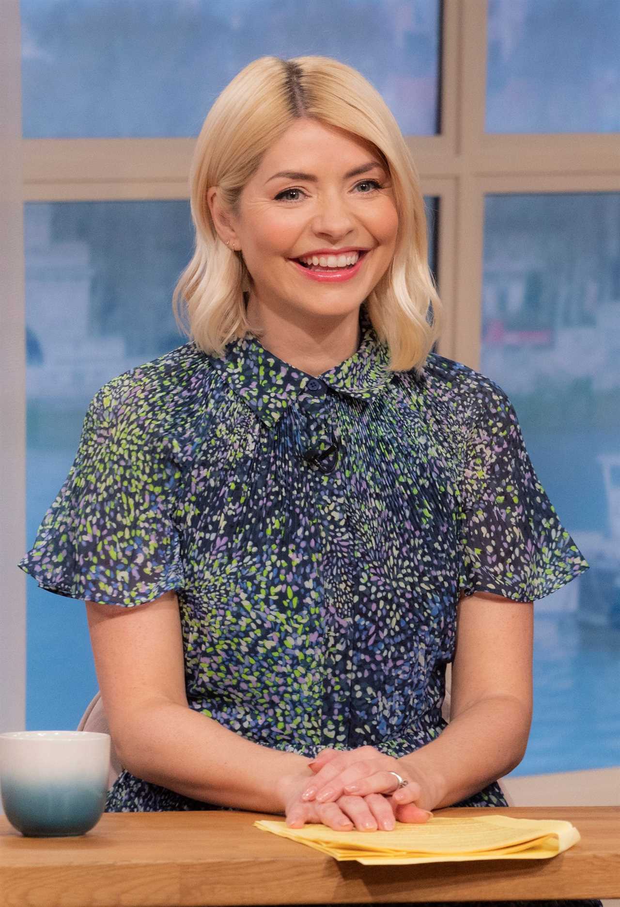 Holly Willoughby shares rare snap of her kids visiting her on This Morning’s set as she announces break from the show