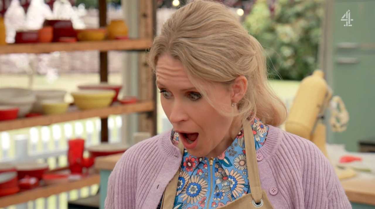 Celeb Bake Off fans in hysterics as star’s cake collapses in chaotic scenes