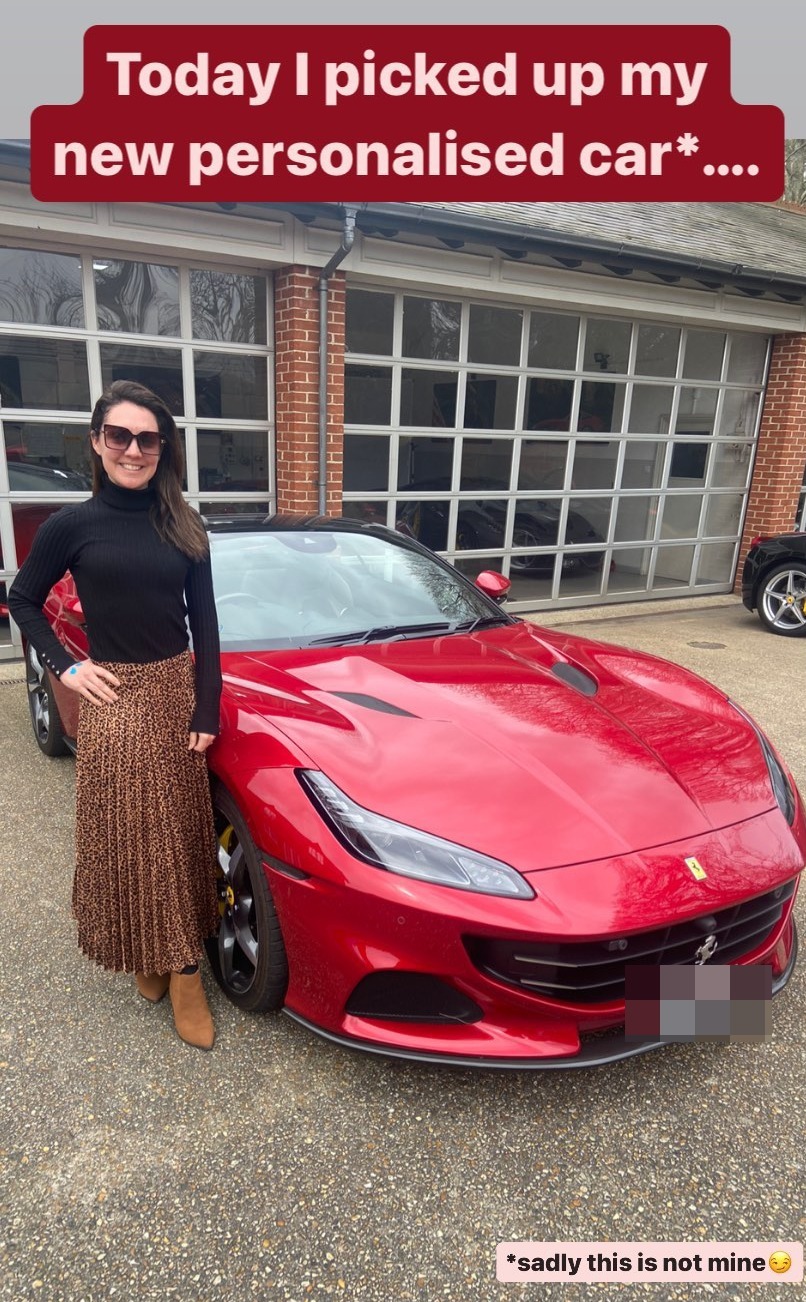GMB’s Laura Tobin leaves fans staggered as she ‘collects’ £180,000 personalised Ferrari -but there’s a catch