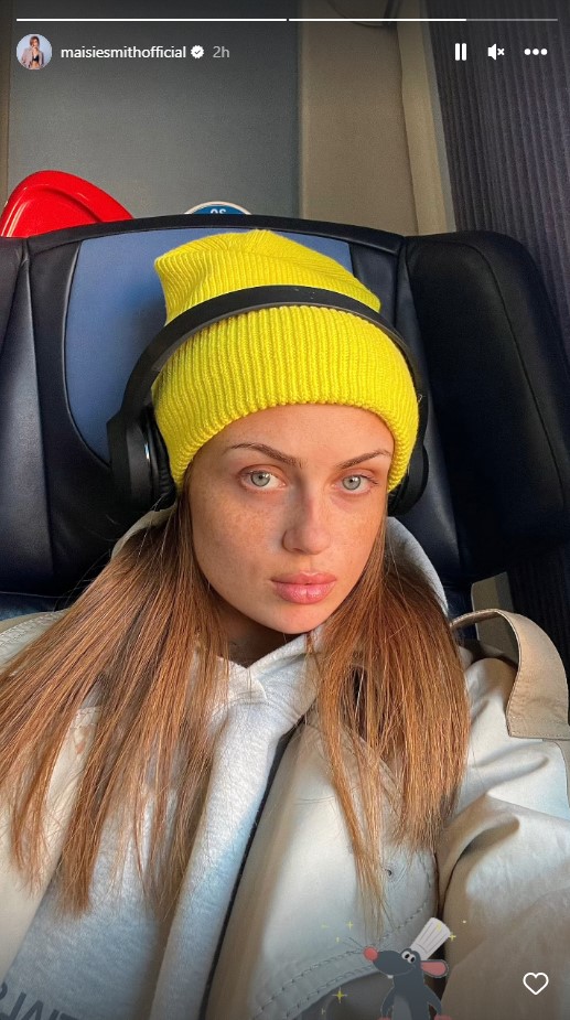 Maisie Smith ditches heavy make-up and thick lashes as she travels to Paris after romantic holiday with Max George