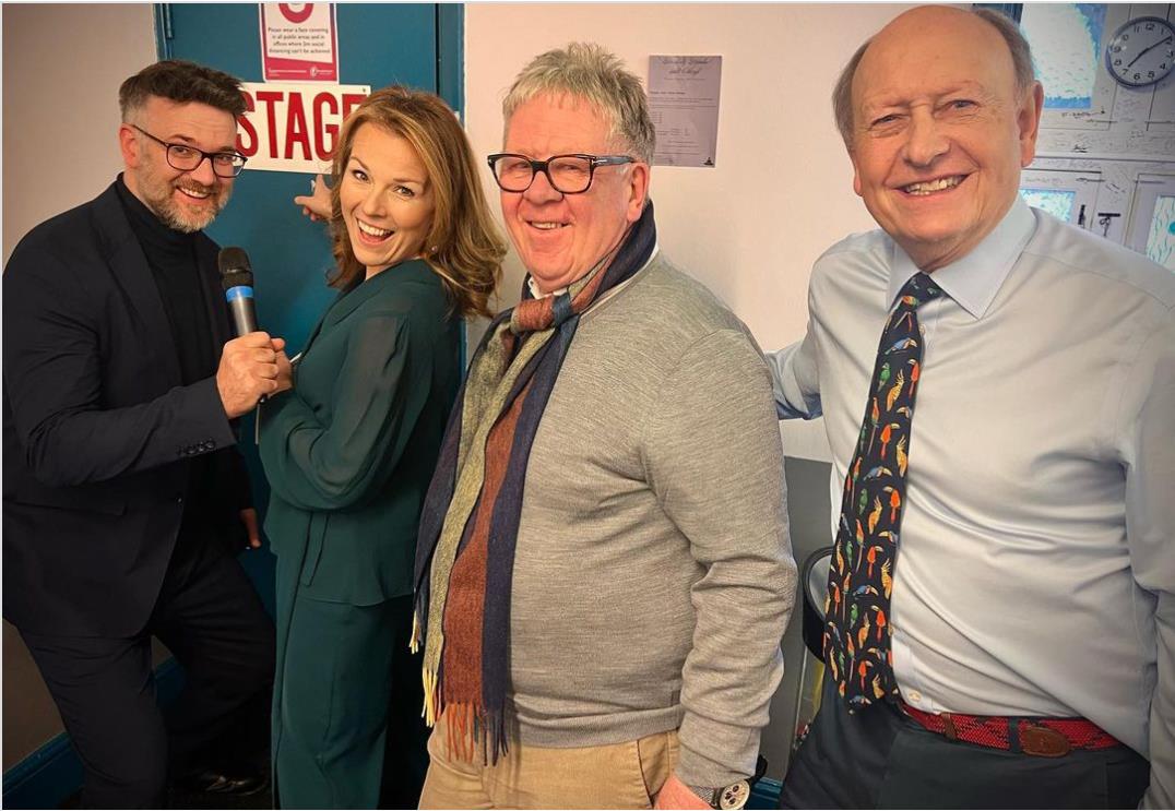 Bargain Hunt’s Christina Trevanion stuns fans in see-through blouse as she poses with co-stars