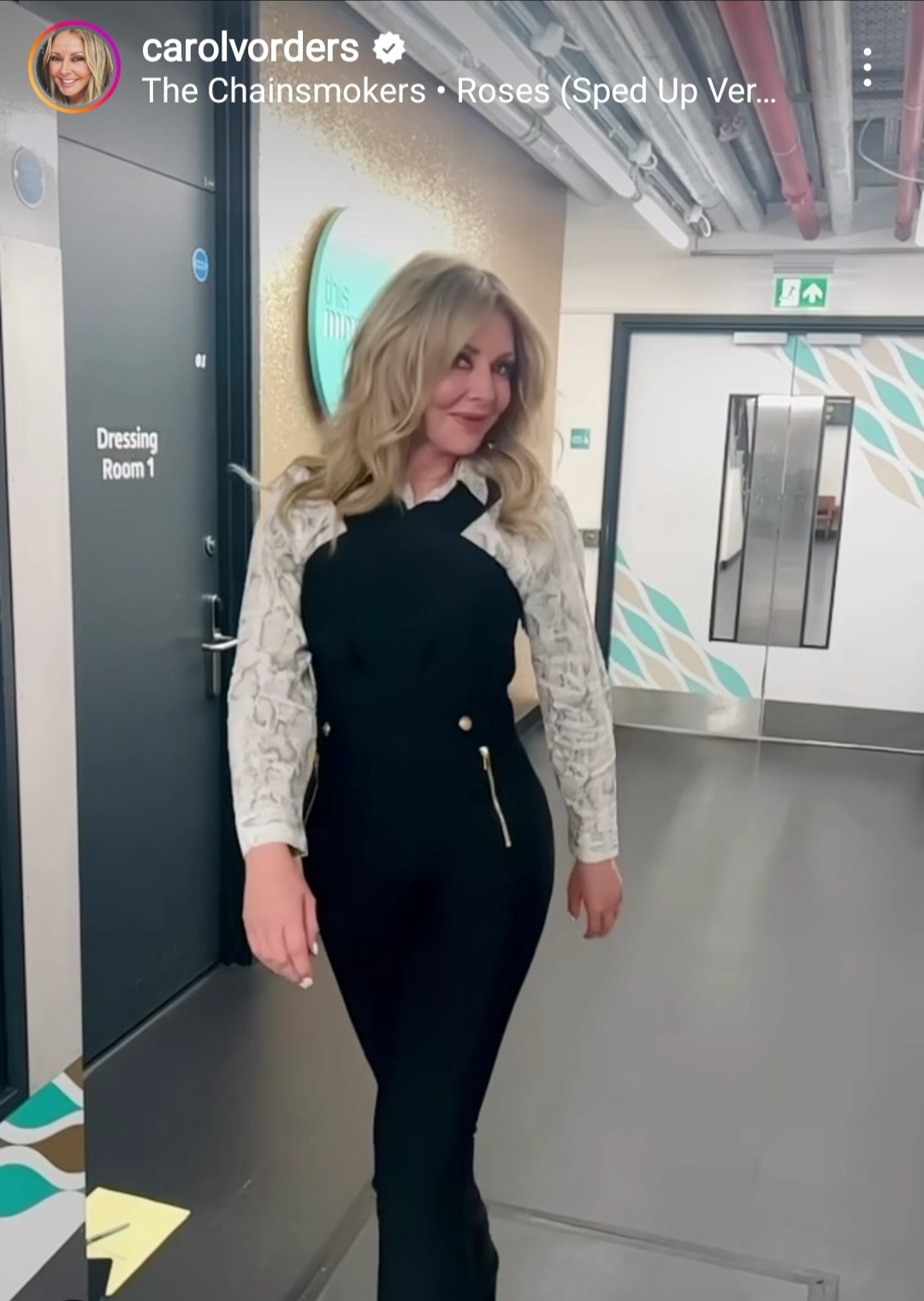 Carol Vorderman shows off her sensational curves in skintight jumpsuit