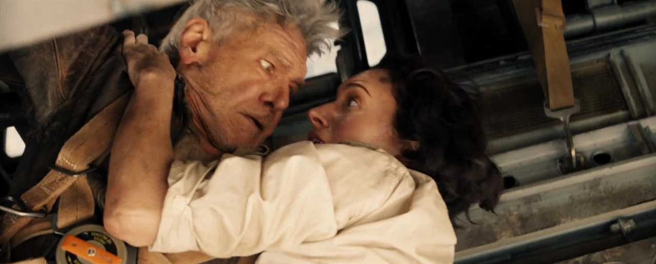 Harrison Ford, 80, parachutes from plane with Fleabag star Phoebe Waller-Bridge in latest Indiana Jones trailer