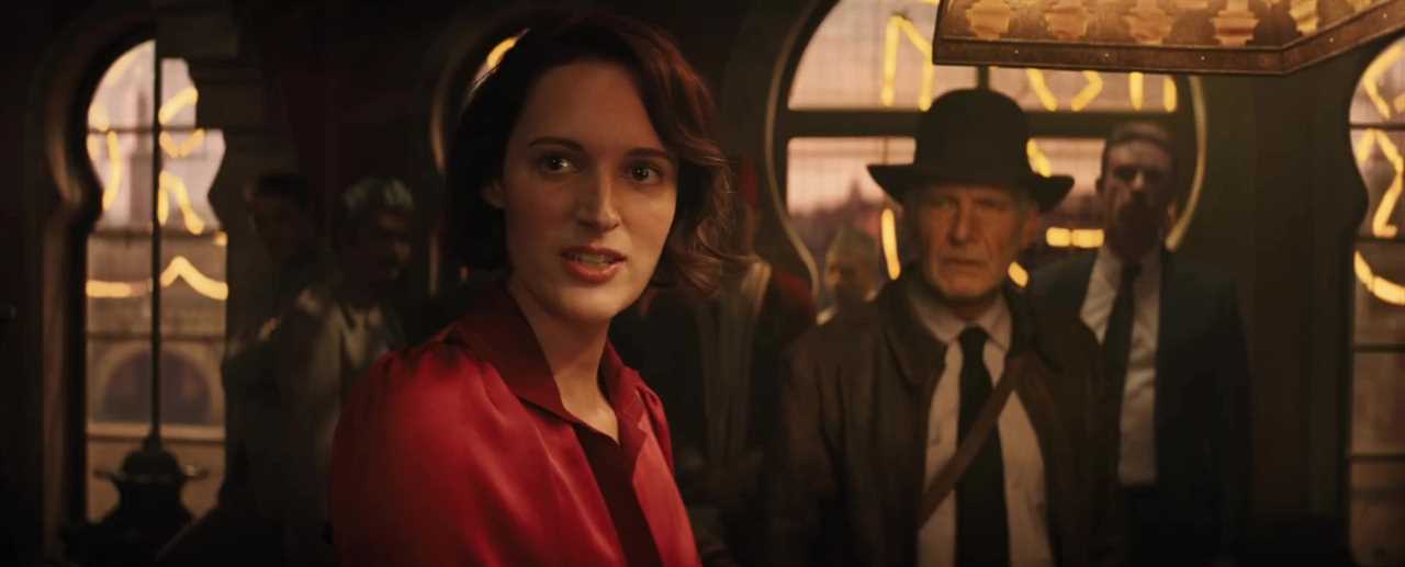 Harrison Ford, 80, parachutes from plane with Fleabag star Phoebe Waller-Bridge in latest Indiana Jones trailer