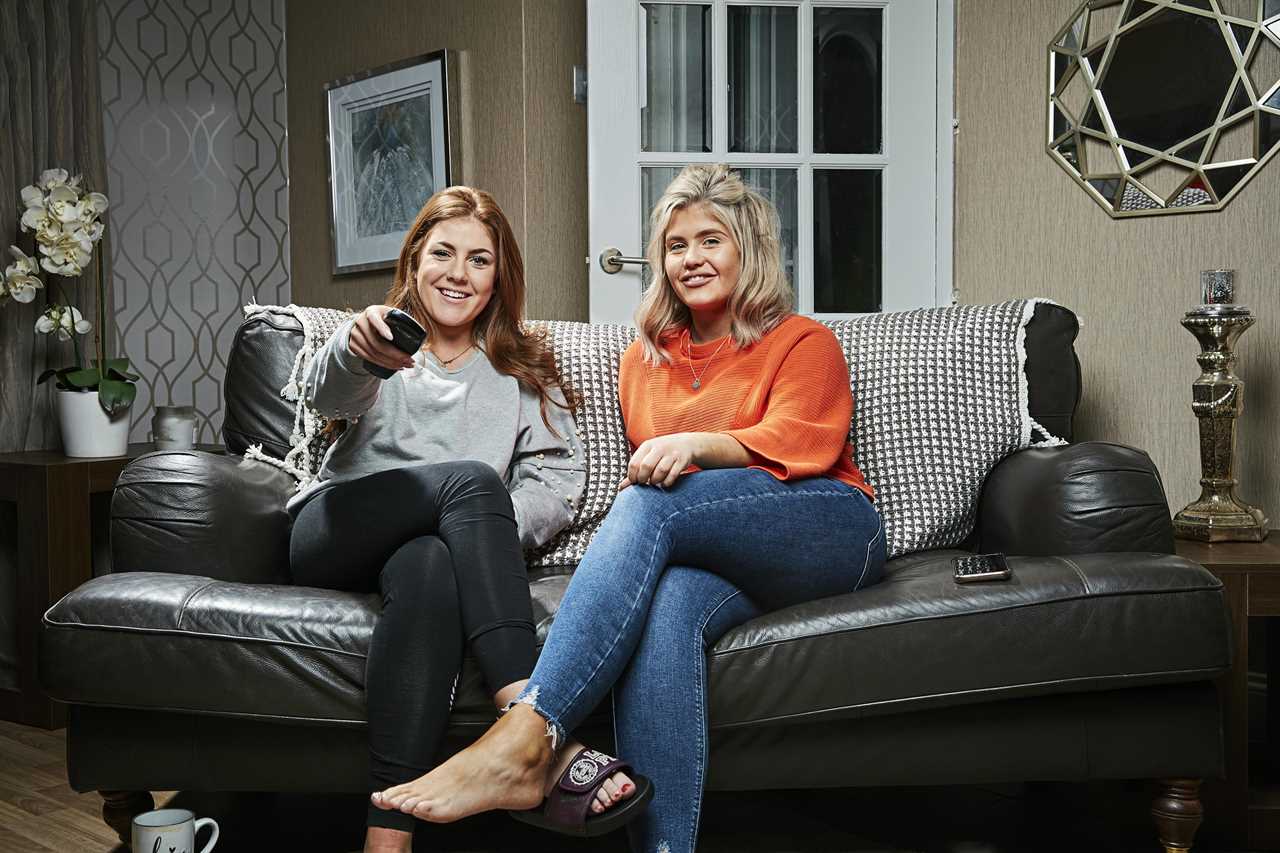 Gogglebox favourites Abbie and Georgia look worlds away from the sofa on boozy night out