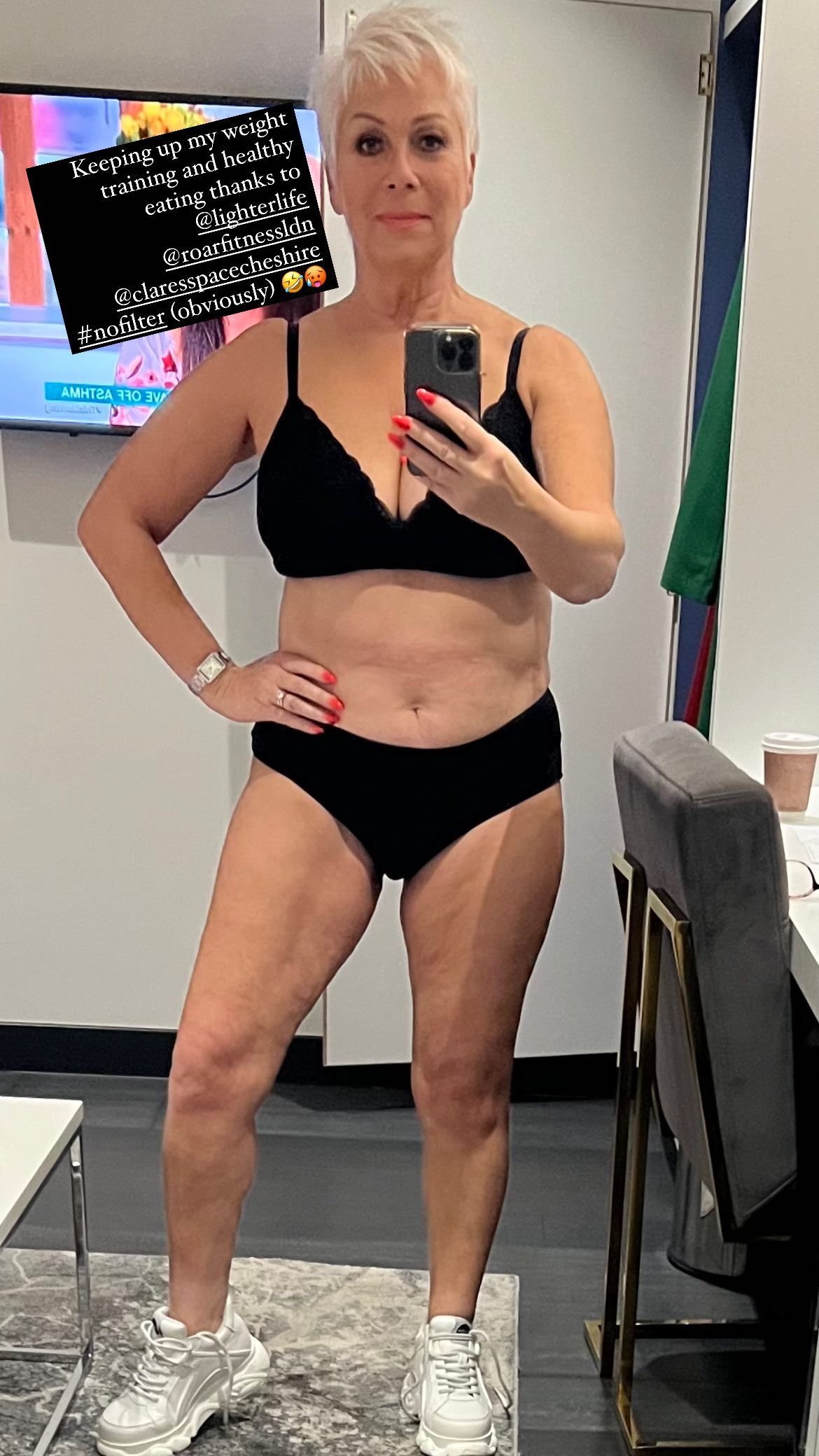 Loose Women’s Denise Welch looks amazing at 64 as she strips to her underwear after taking up weight training