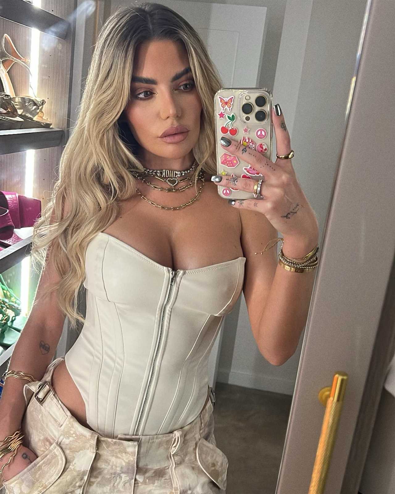 Love Island’s Megan Barton Hanson sets pulses racing as she nearly spills out of tight corset top