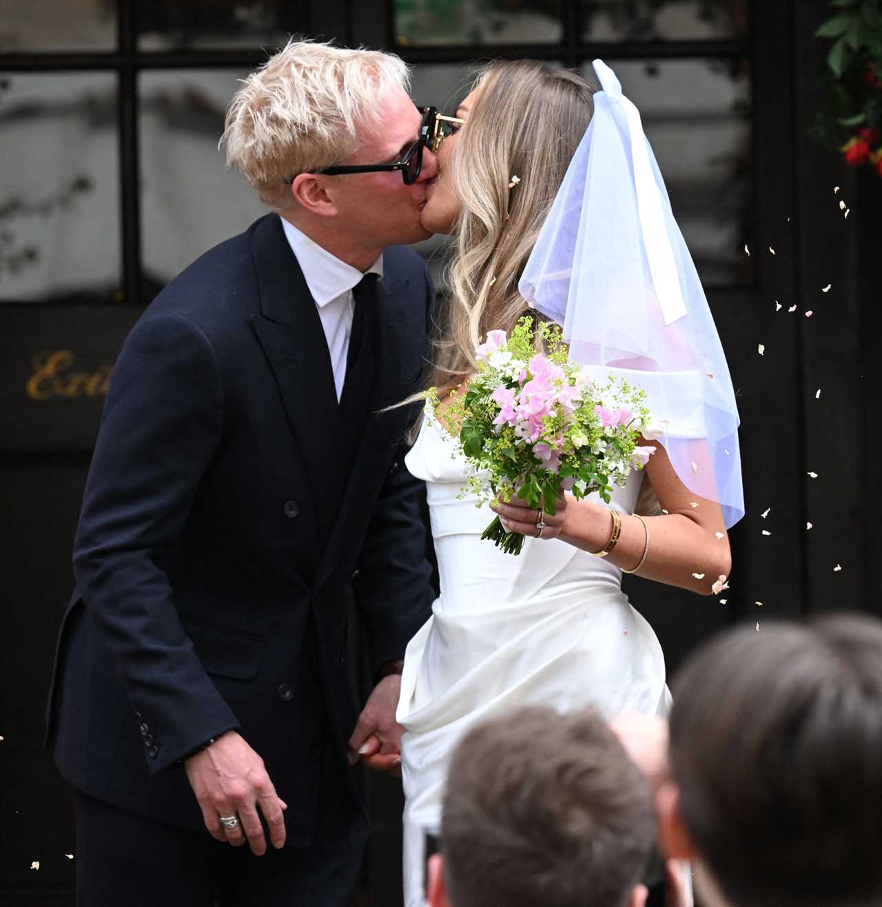 Made In Chelsea stars Jamie Laing and Sophie Habboo just married in Chelsea as they hold hands in matching shades