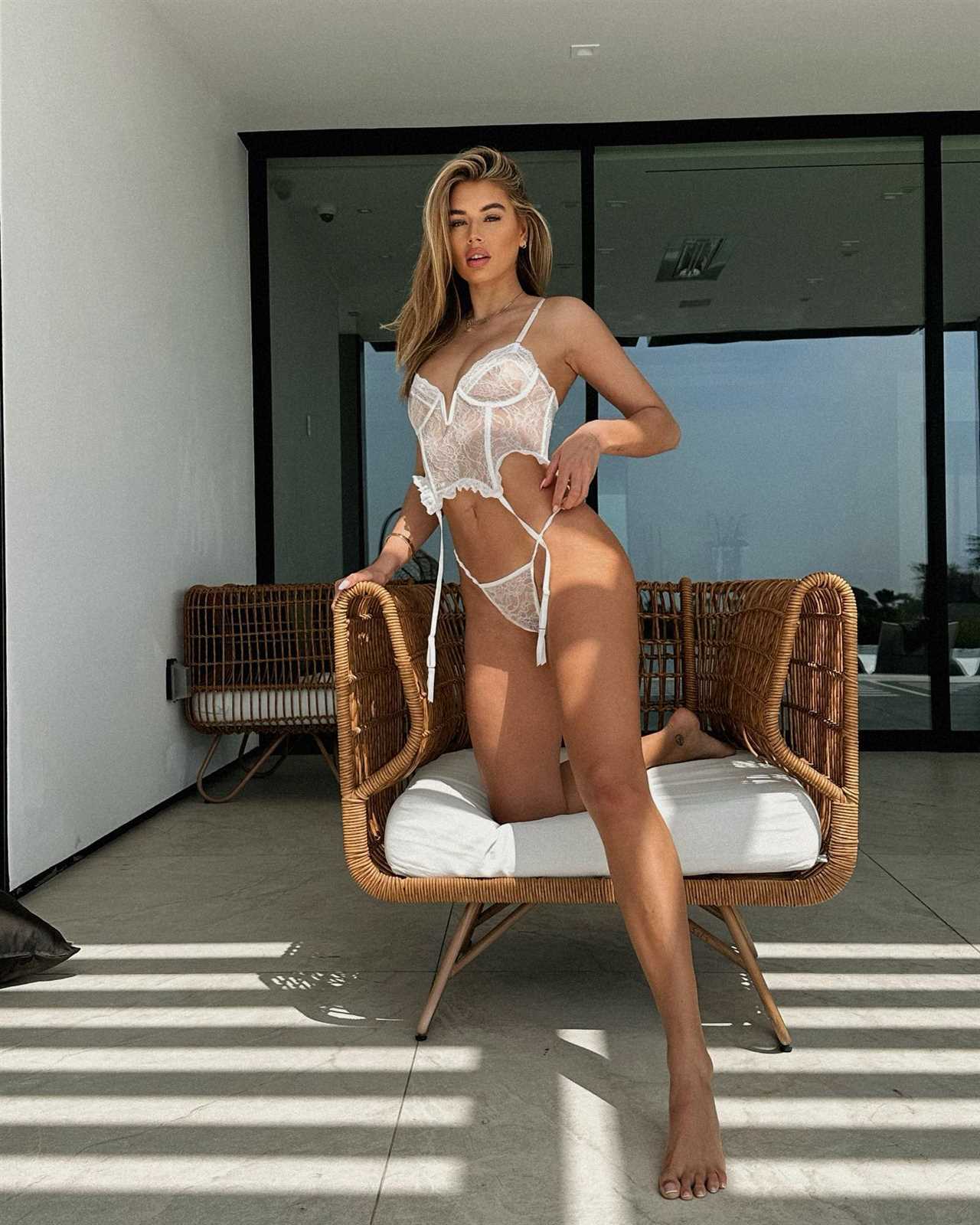 Love Island beauty sends fans wild in very sexy see-through lingerie