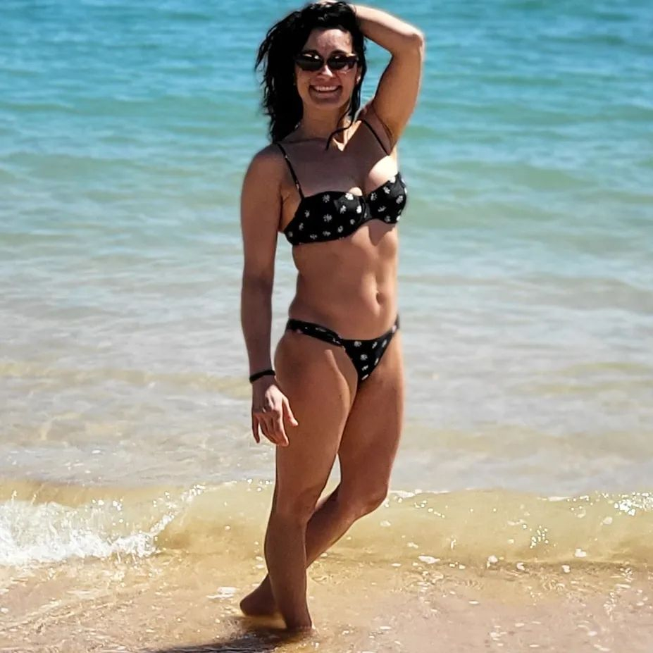 Inside Emmerdale star Rebecca Sarker’s family holiday as she flashes toned abs on the beach
