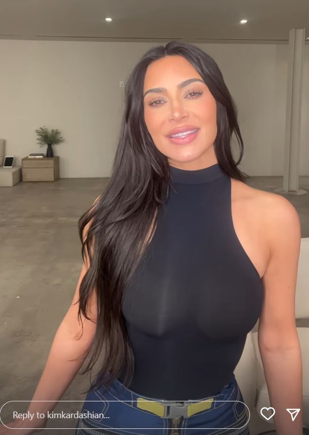 Kim Kardashian suffers NSFW wardrobe malfunction as she goes braless in skintight bodysuit for racy new video