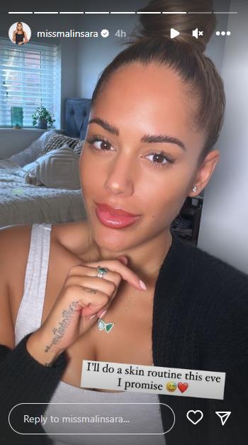 Love Island’s Malin Andersson flashes toned abs after dramatic weight loss