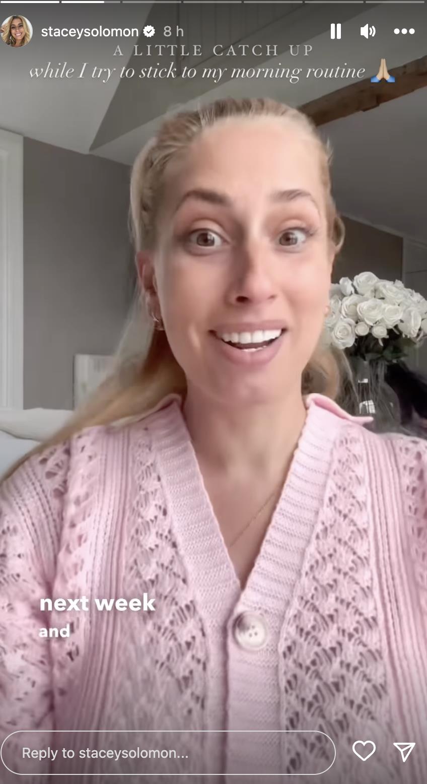 Stacey Solomon reveals she’s returning to work just two months after baby’s birth