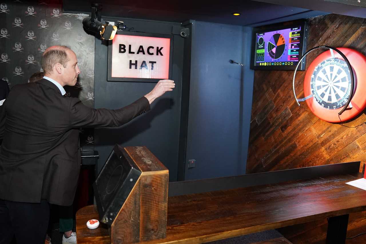 Prince William and Kate Middleton heckled by Alison Hammond as the Royals enjoy a game of darts