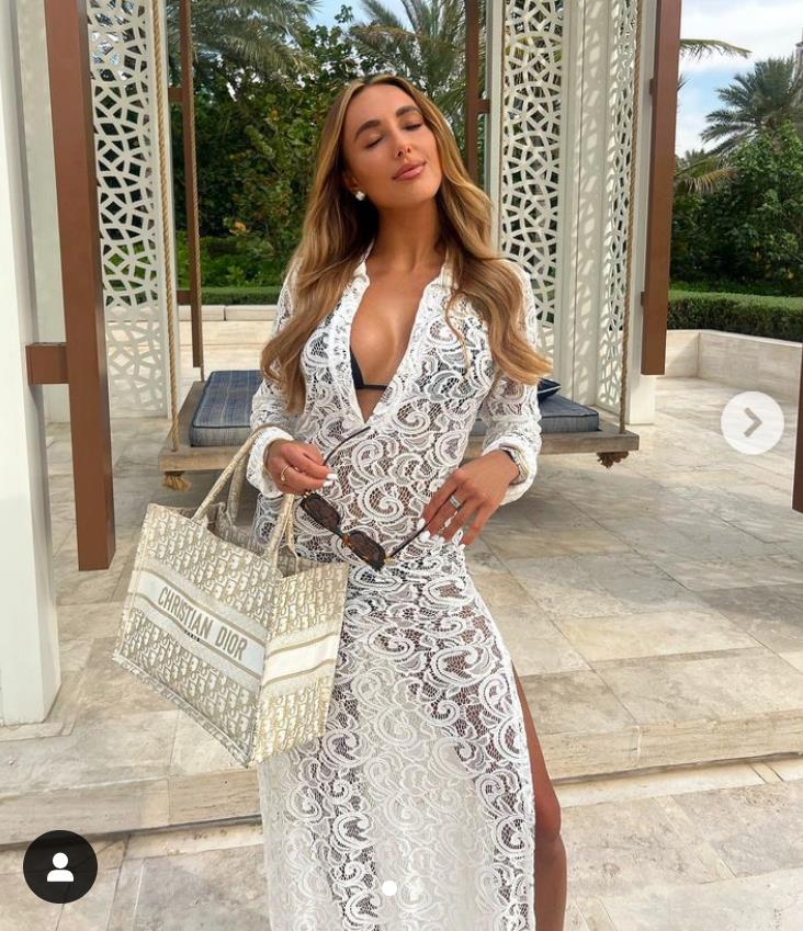 Towie’s Amber Turner looks incredible as she poses in see-through dress in Dubai