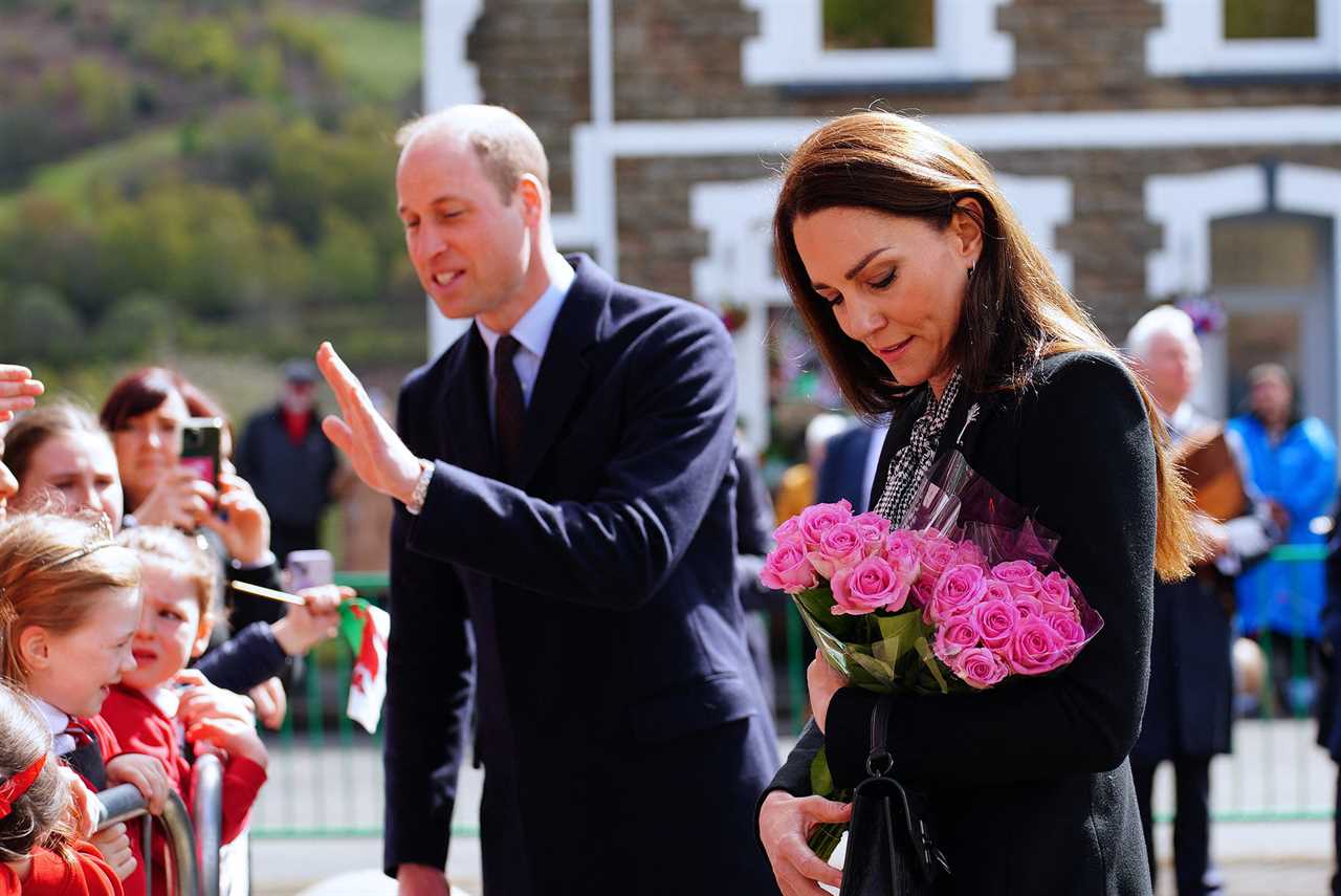 Prince and Princess of Wales pay their respects to 144 people who died in Aberfan disaster on visit to village