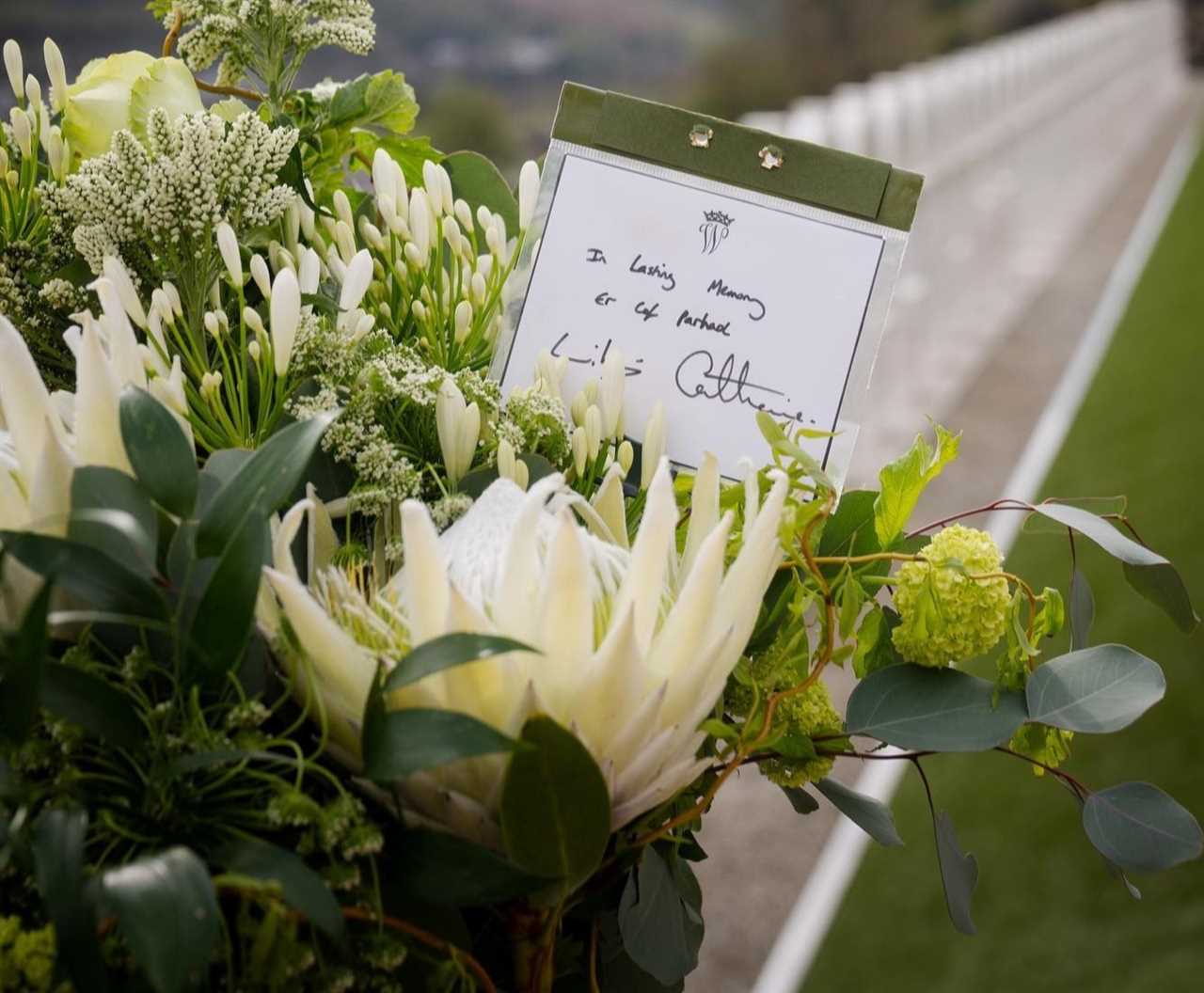 Prince and Princess of Wales pay their respects to 144 people who died in Aberfan disaster on visit to village