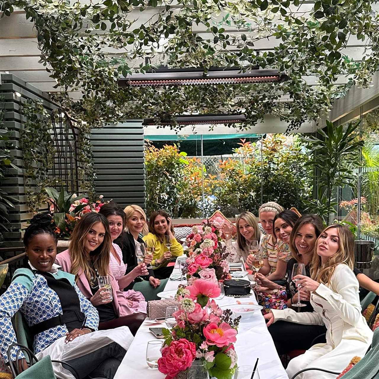 Inside Holly Willoughby’s boozy lunch with pals Abby Clancy and Christine Lampard