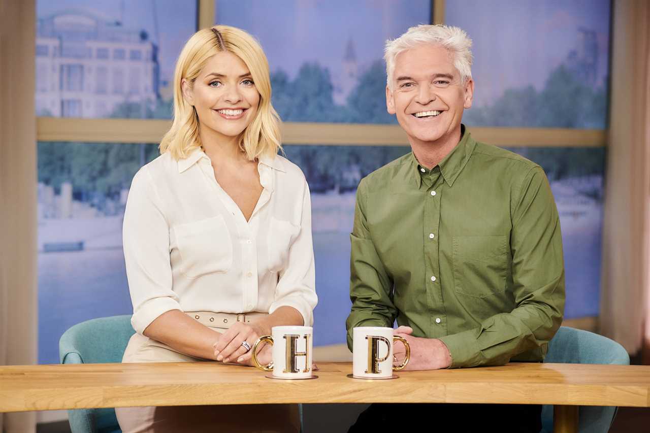 Phillip Schofield transforms into film character as he parties with his family