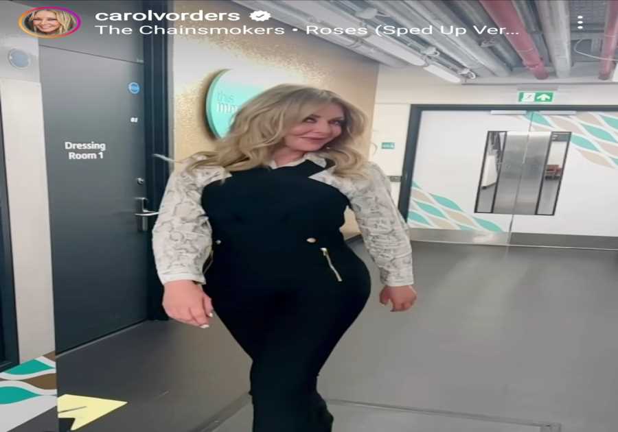 Carol Vorderman Shows Off Her Sensational Curves In