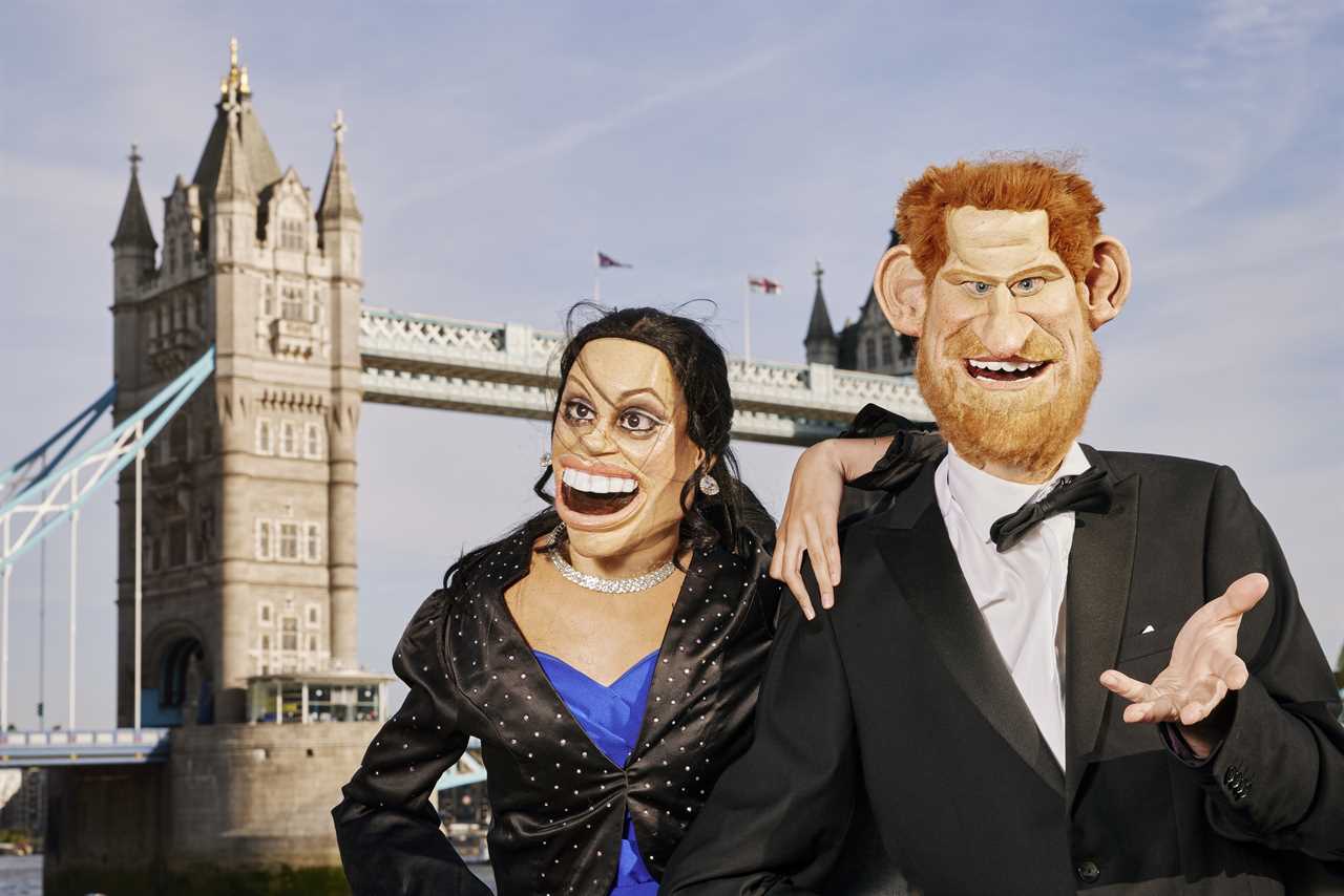 ‘Prince Harry and Meghan Markle’ rip into ‘sad’ Prince William, Netflix & the Coronation in cheeky Spitting Image spoof
