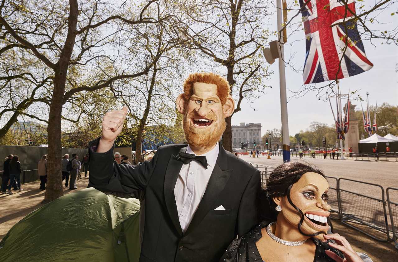 ‘Prince Harry and Meghan Markle’ rip into ‘sad’ Prince William, Netflix & the Coronation in cheeky Spitting Image spoof