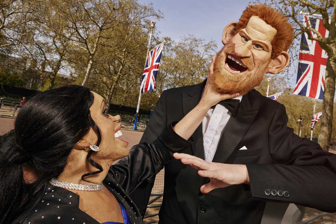 ‘Prince Harry and Meghan Markle’ rip into ‘sad’ Prince William, Netflix & the Coronation in cheeky Spitting Image spoof