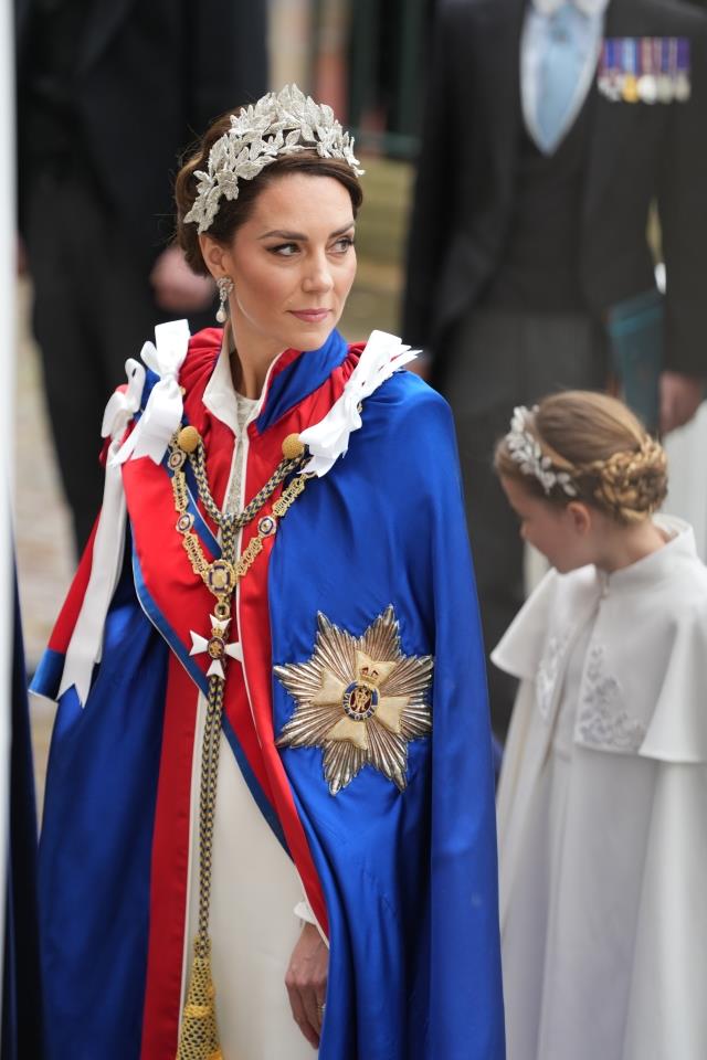 Moment fidgety Princess Charlotte is spotted playing with her nose during King Charles’ coronation – but did you notice?